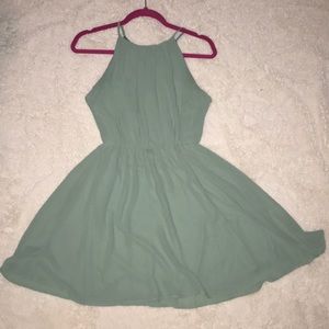 Green Flowy Lulus Dress